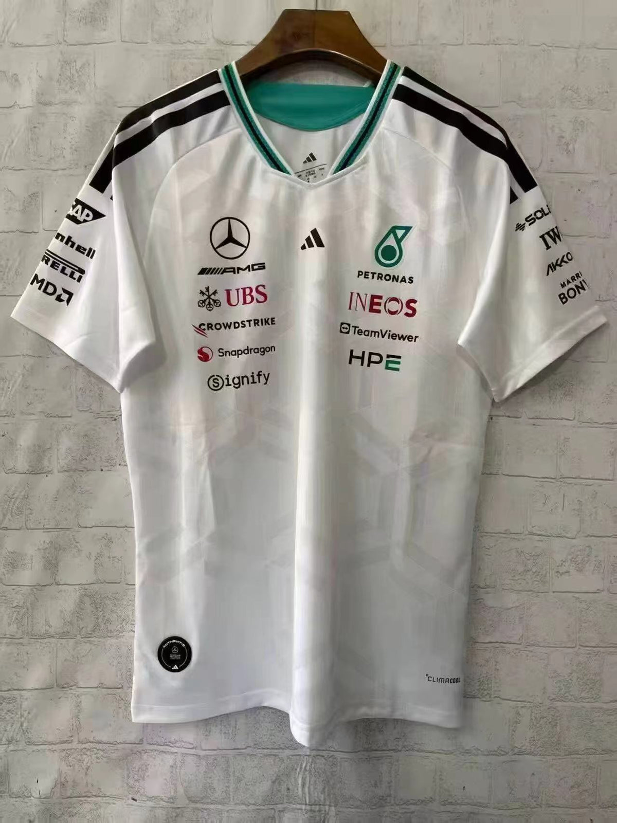 Driver Tee White 2026 002-F1