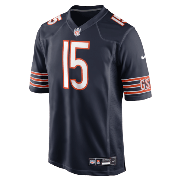 Rome Odunze Game Jersey Navy