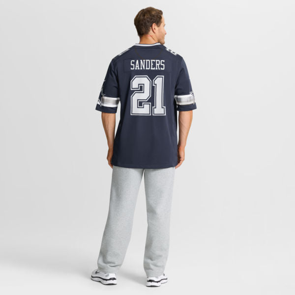Deion Sanders Team Retired Player Game Jersey Navy