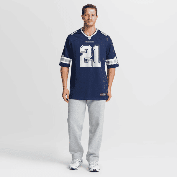 Deion Sanders Team Retired Player Game Jersey Navy