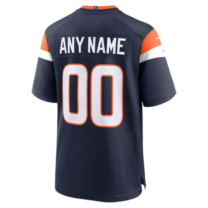 Alternate Mile High Collection Custom Game Jersey Navy