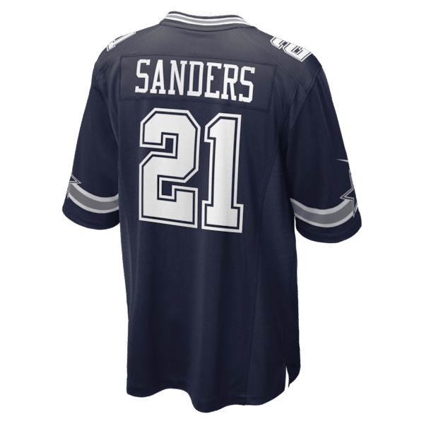 Deion Sanders Team Retired Player Game Jersey Navy