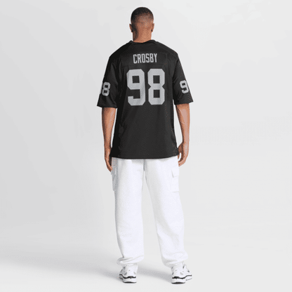 Maxx Crosby Game Jersey Black