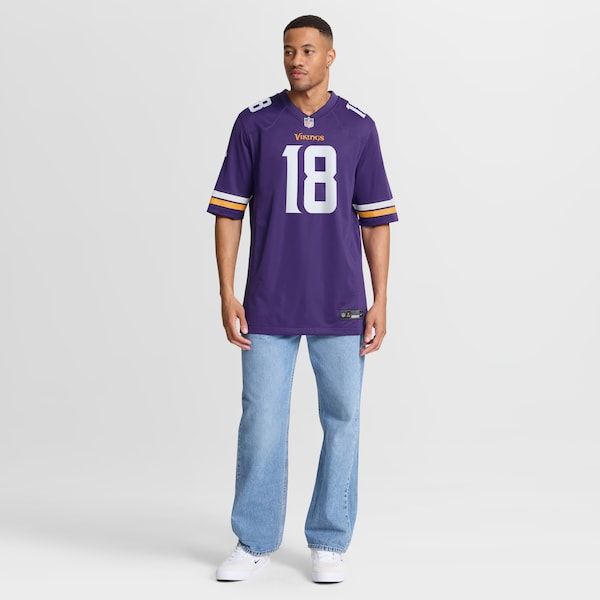 Justin Jefferson Game Jersey Purple