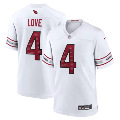 Jeremiyah Love Game Player Jersey White