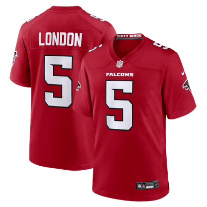 Drake London Game Jersey Red