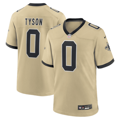 Jordyn Tyson 2026 Draft Pick No. 8 Alternate Game Jersey Gold