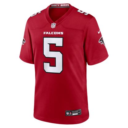 Drake London Game Jersey Red