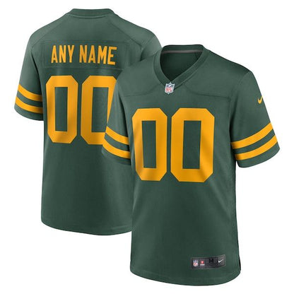 Green Bay Packers Alternate Custom Jersey Green